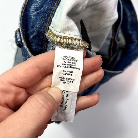 Madewell Button Fly High‎ Rise Denim Cut-Off Jean Shorts Sz 26 Copper Buttons - Picture 6 of 11